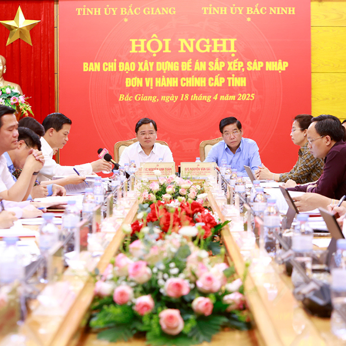 Bắc Giang - Bắc Ninh tổ chức hội nghị thảo luận phương án, đề án sắp xếp, sáp nhập đơn vị hành chính
