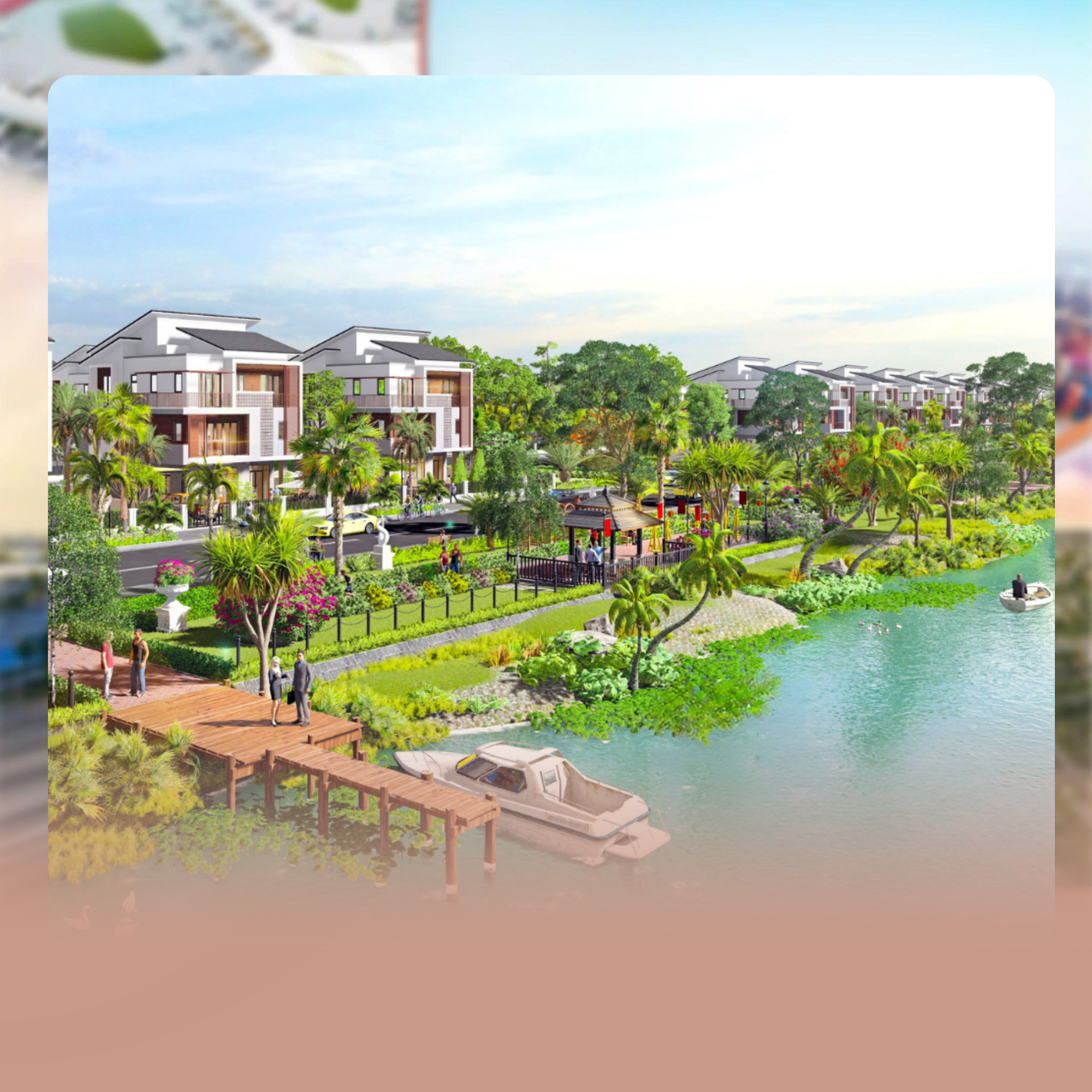 Centa riverside - Không gian sinh thái với hệ thống công viên ven sông, mặt nước và cây xanh