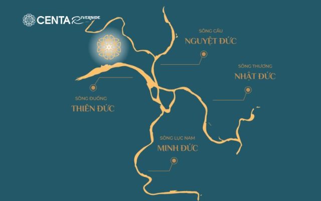 Bốn dòng sông Thiên - Minh - Nhật - Nguyệt quy tụ tạo thế đất Rồng 