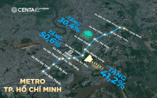 Bất động sản quanh nhà ga metro An Phú TP.HCM tăng giá mạnh