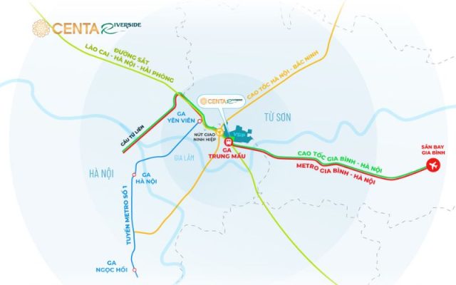 Vị thế tâm điểm của ga Trung Mầu trong TOD Hà Nội mở rộng